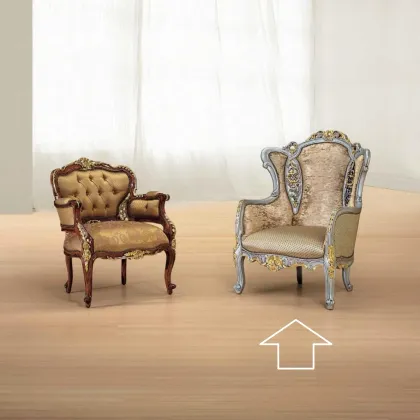 Zdjęcie Antyczny wyjątkowy fotel do salonu - Morello Gianpaolo