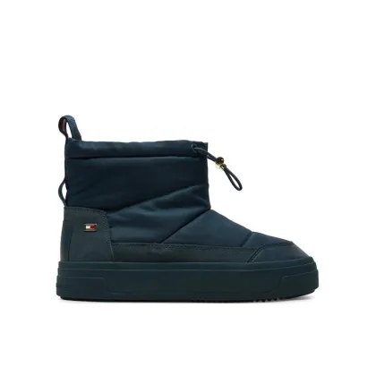 Zdjęcie Tommy Hilfiger Śniegowce Flag Nylon Mini Snowboot FW0FW08334 Granatowy