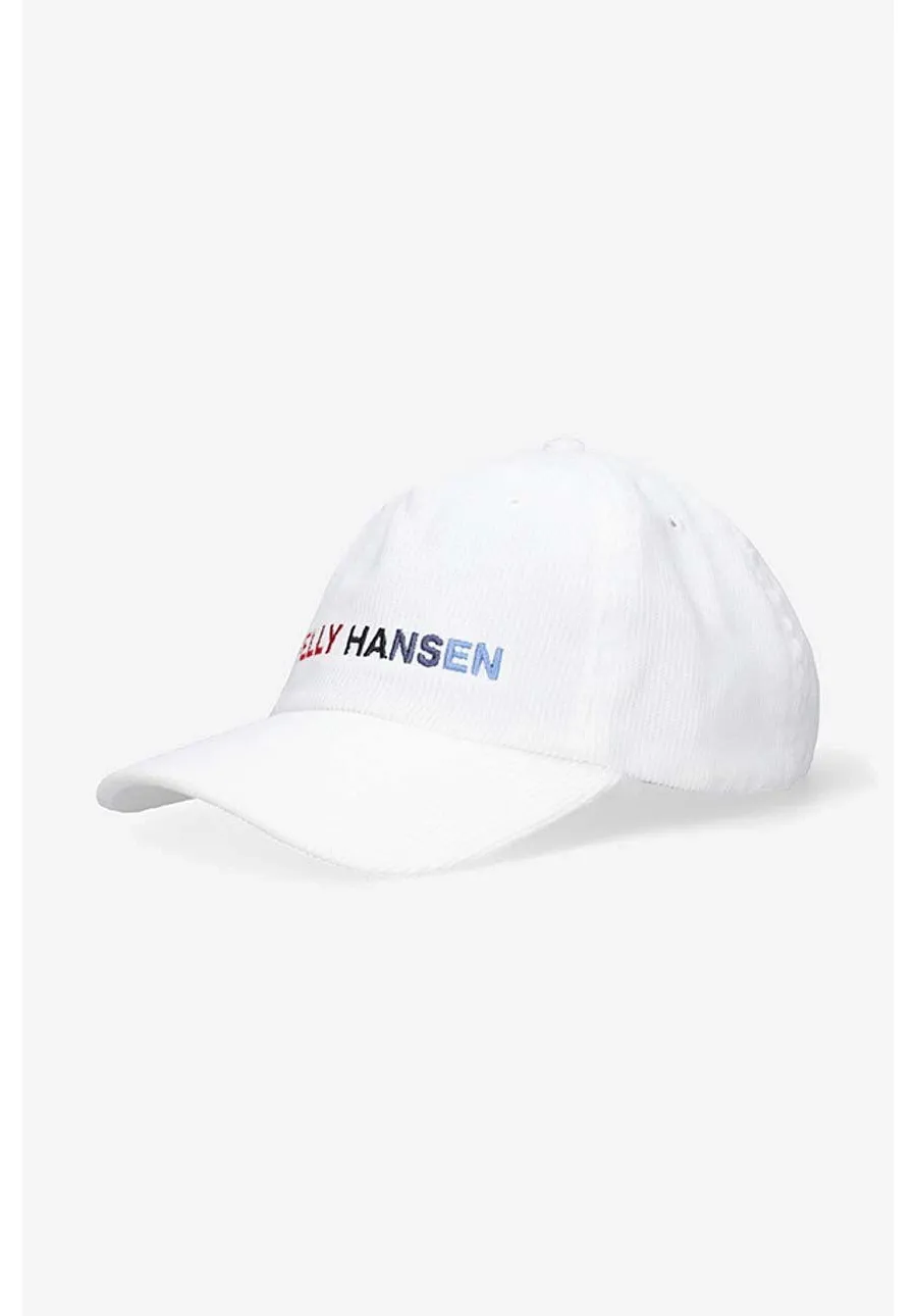obrazek 1 Helly Hansen czapka z daszkiem sztruksowa Graphic Cap kolor biały z aplikacją 48146-11