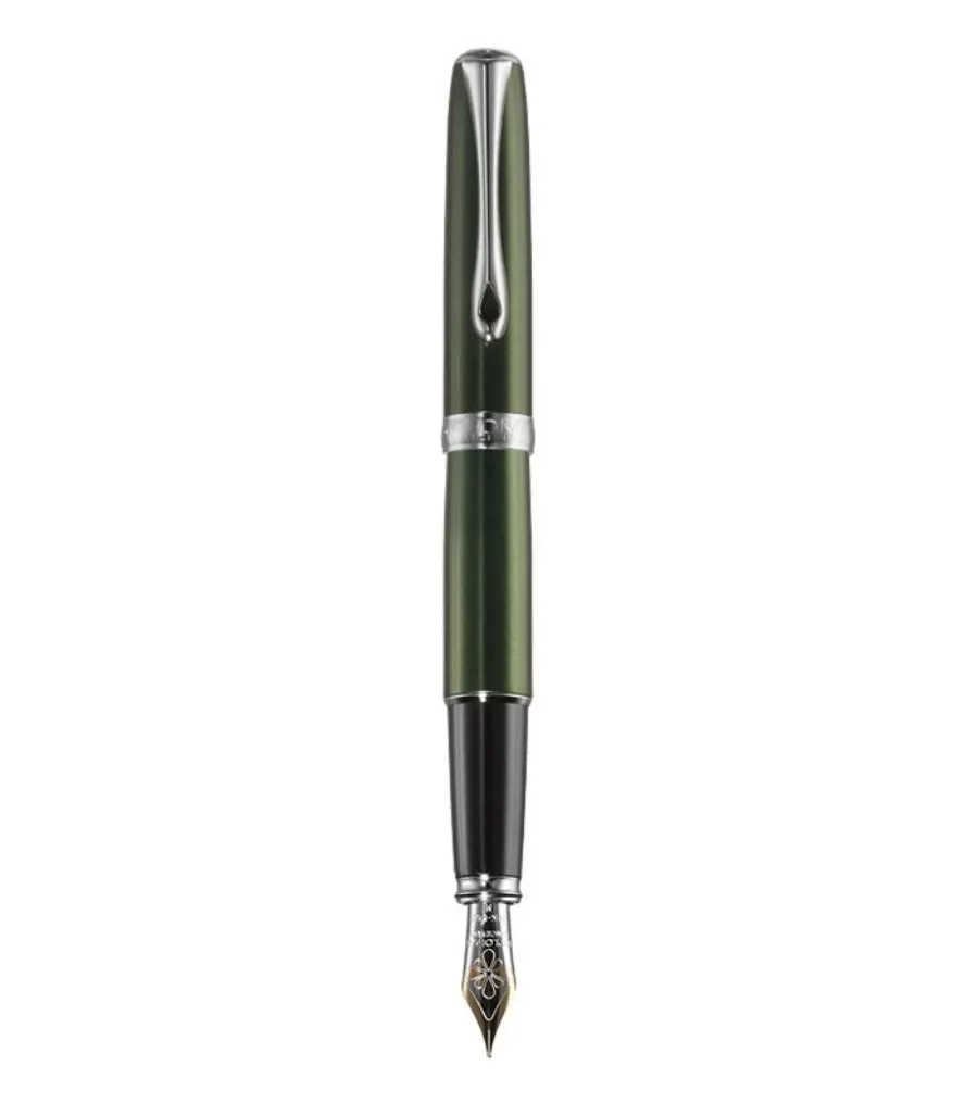 obrazek 1 Zjawiskowe pióro wieczne DIPLOMAT Excellence A2 zielone/chromowane, 14ct