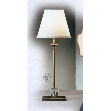 Zdjęcie Lampa z kryształową kulą na podstawie i kloszem – Il Paralume Marina