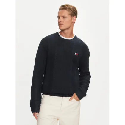 Zdjęcie Tommy Jeans Sweter DM0DM19440 Granatowy Regular Fit