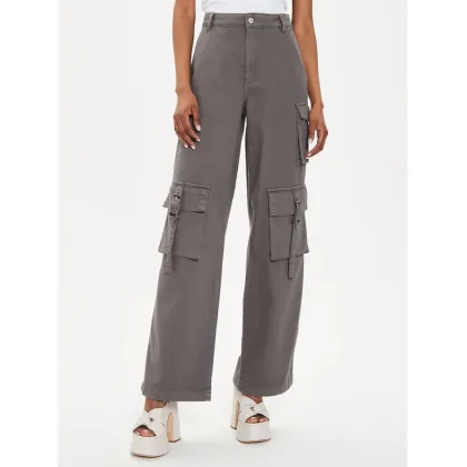 Zdjęcie Gestuz Spodnie materiałowe Mirza 10908720 Szary Relaxed Fit