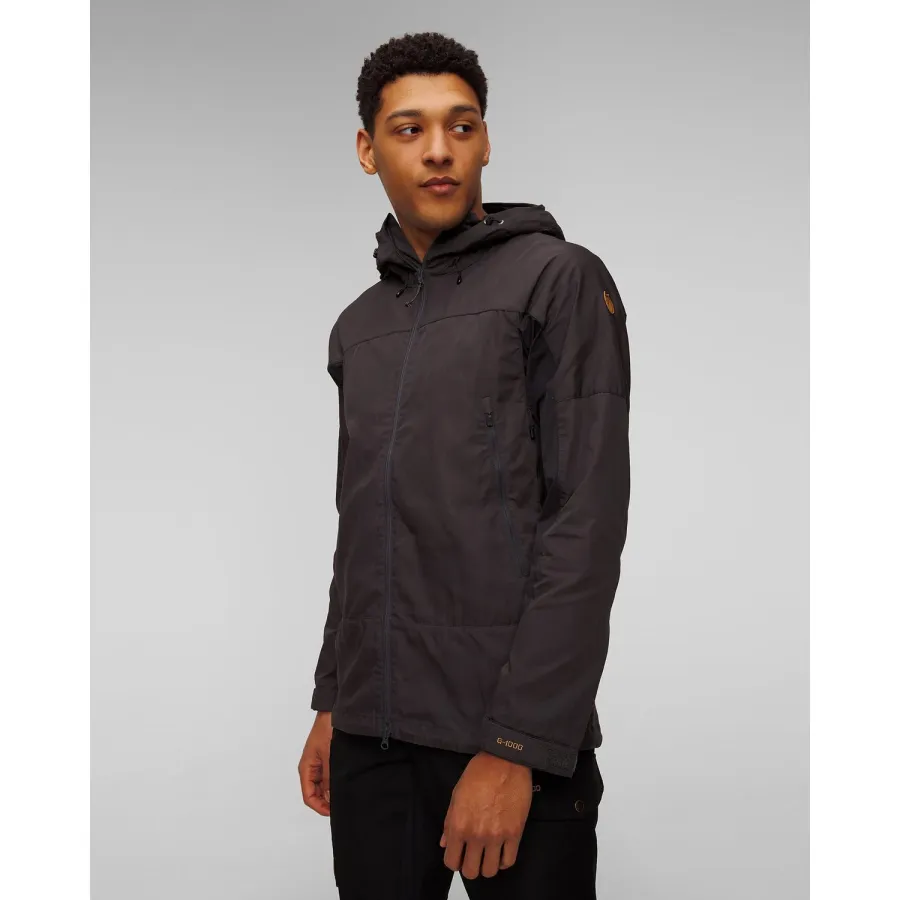 obrazek 1 Czarno-szara Kurtka Trekkingowa Męska Fjallraven Abisko Lite Trekking Jacket M