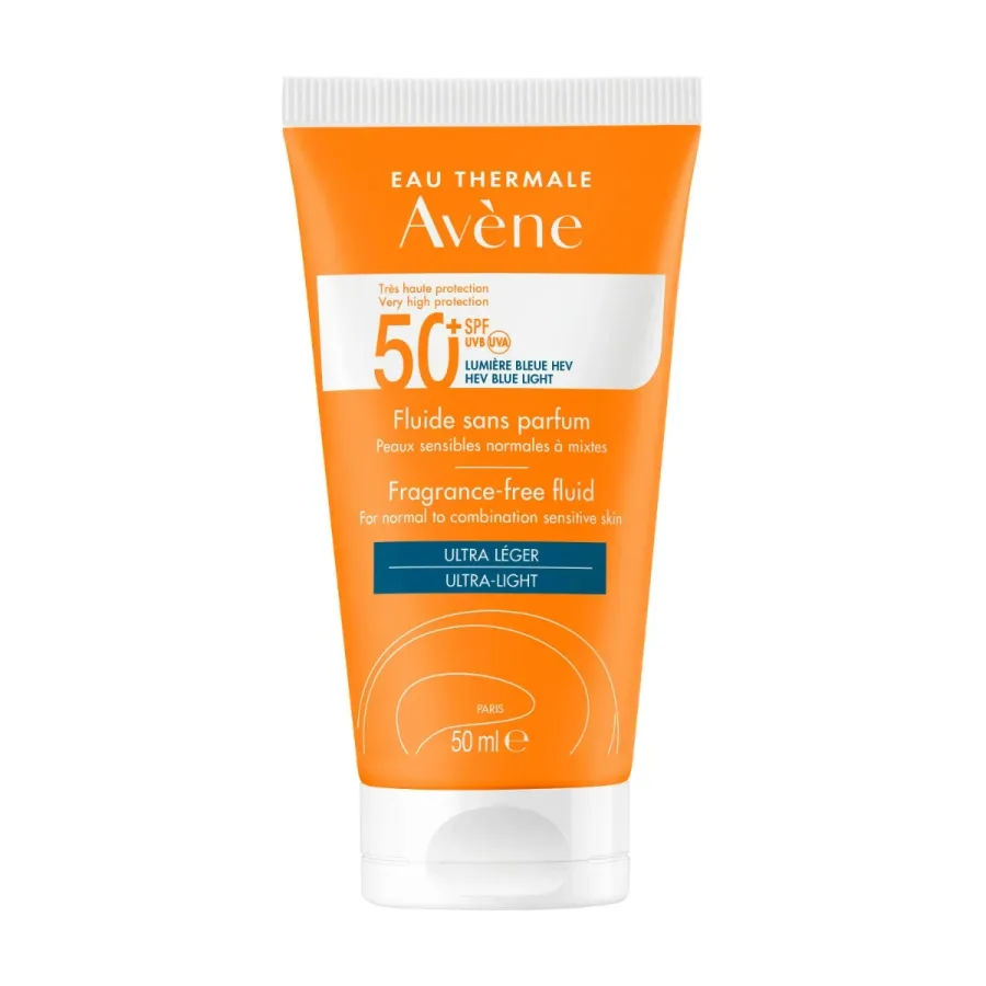obrazek 1 Avène Sun Bardzo Wysoka Ochrona Fluid bezzapachowy SPF50+ 50 ml Avene
