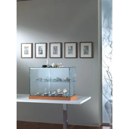 Picture A unique counter display cabinet with a shelf