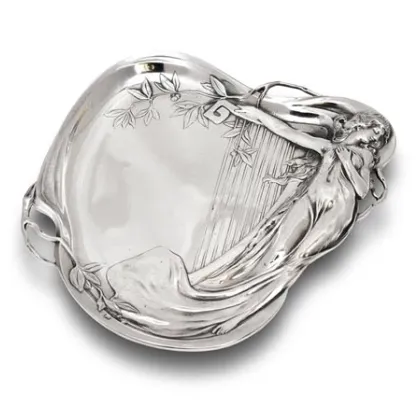 Zdjęcie Taca na biżuterię - kobieta z harfą