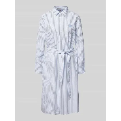 Zdjęcie Sukienka koszulowa z wiązanym paskiem