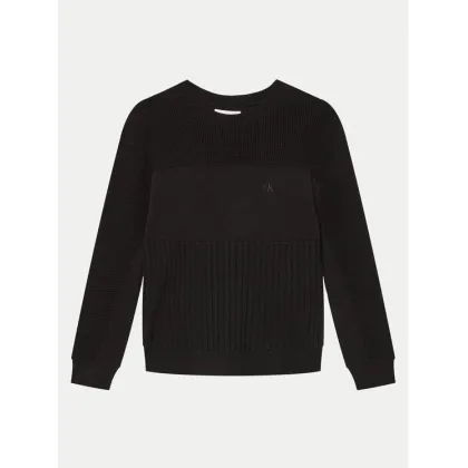 Zdjęcie Calvin Klein Jeans Sweter Monogram IB0IB02156 Czarny Relaxed Fit