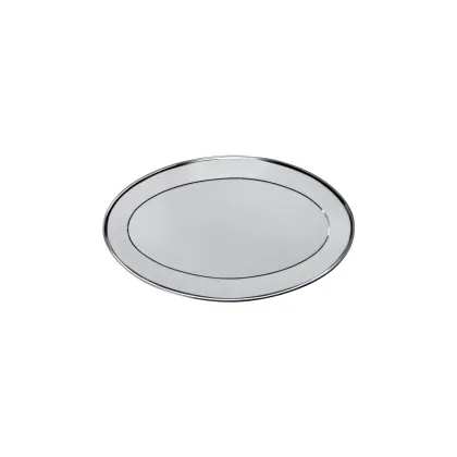 Zdjęcie Mały porcelanowy owalny półmisek 22 cm z kolekcji Ethereal White - Porcel