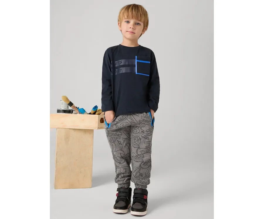 obrazek 1 Mayoral Spodnie dresowe 4542 Szary Regular Fit