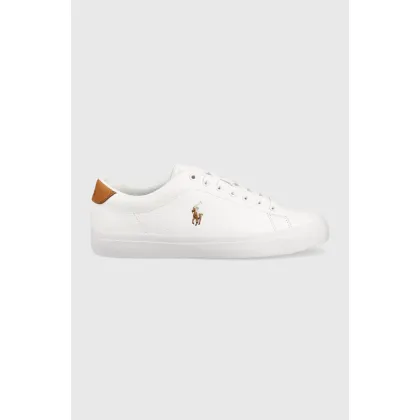 Zdjęcie Polo Ralph Lauren sneakersy skórzane Longwood kolor biały 816877702001