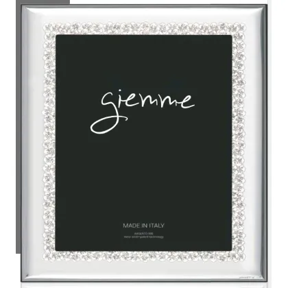 Picture Silver photo frame 13x18 cm decorated with small flowers