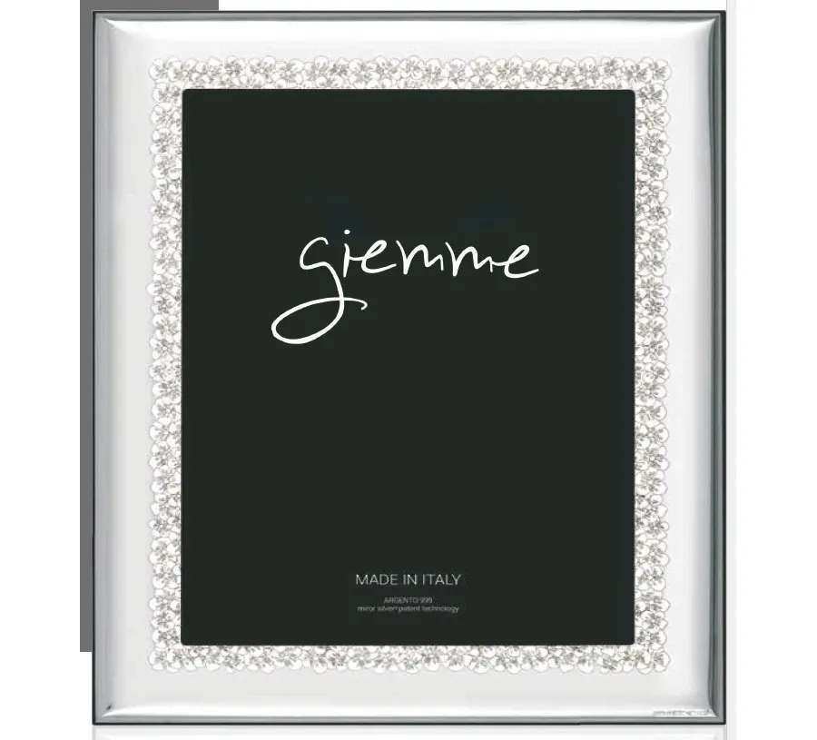 picture 1 Silver photo frame 13x18 cm decorated with small flowers