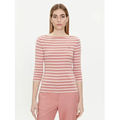 Zdjęcie Tommy Hilfiger Bluzka New Cody WW0WW40589 Różowy Slim Fit