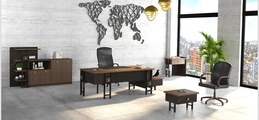 obrazek 1 Elegancki komplet mebli gabinetowo biurowych - Cagin Office