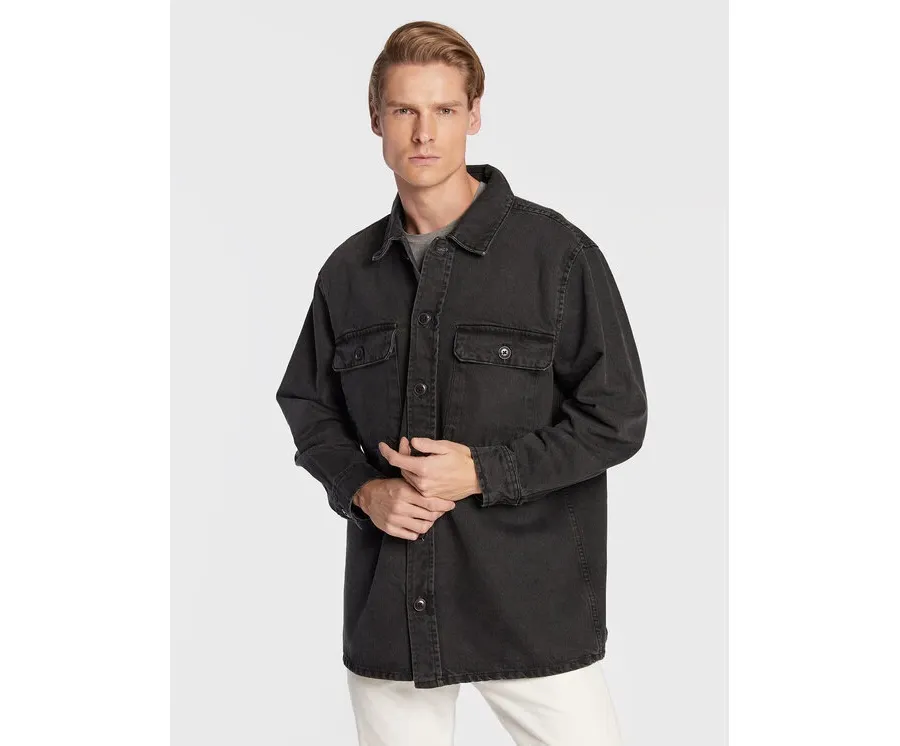 obrazek 1 Lindbergh Kurtka jeansowa 30-304025DEB Czarny Regular Fit