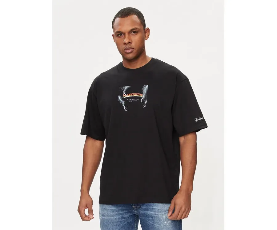 obrazek 1 Redefined Rebel T-Shirt Pedro 221166 Czarny Regular Fit