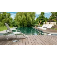 Picture Elegant Italian terrace deckchair
