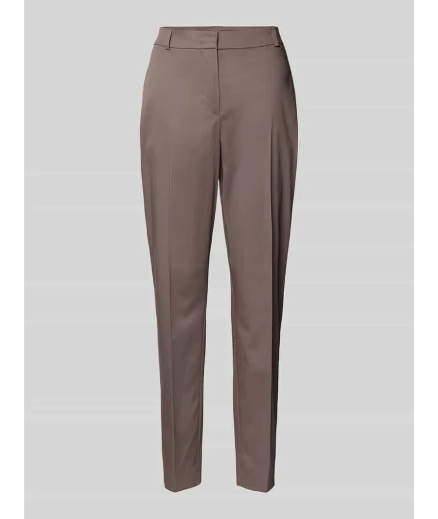 obrazek 1 Spodnie materiałowe o kroju slim fit w kant