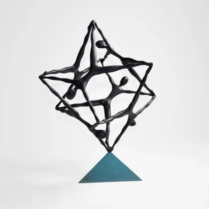 Picture Captivating brass table sculpture for home decor