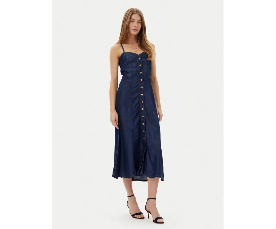 obrazek 1 Guess Sukienka jeansowa W5GK43 D5N61 Granatowy Regular Fit