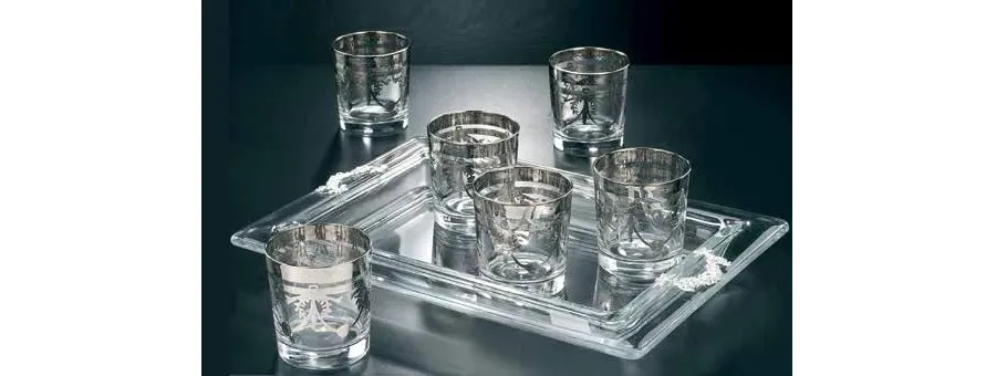 obrazek 1 Szklanki do whisky z ozdobną tacą