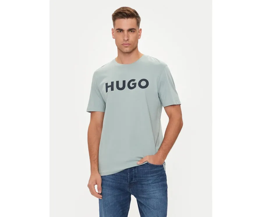 obrazek 1 Hugo T-Shirt Dulivio 50467556 Zielony Regular Fit HUGO