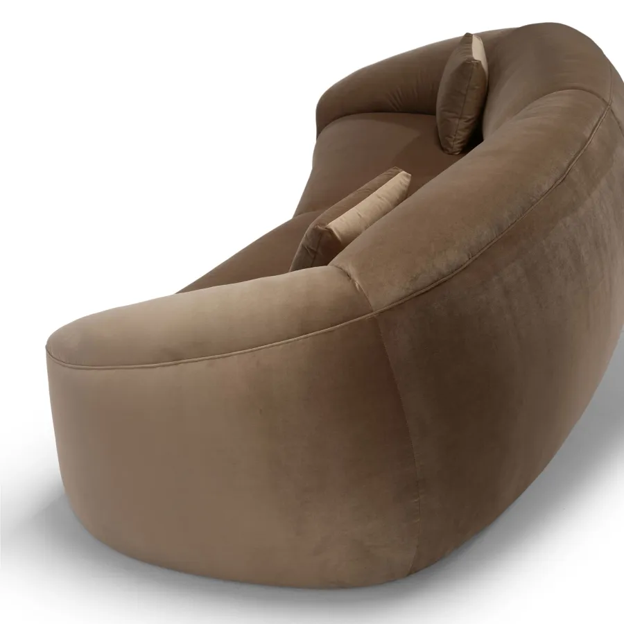 obrazek 4 Wykwitna sofa Carlyle w kształcie półksiężyca do salonu