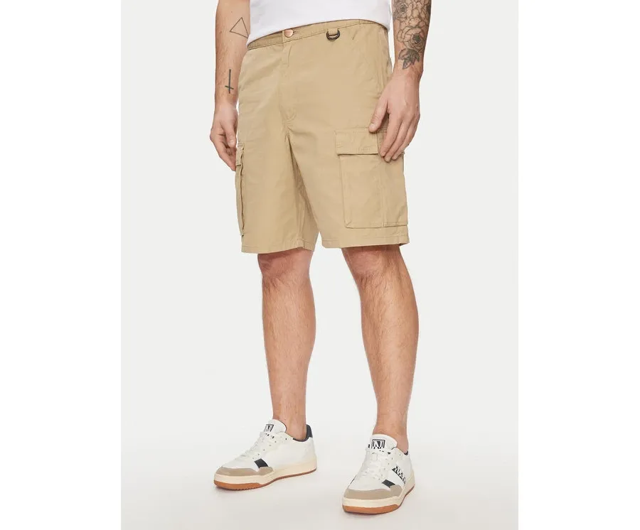 obrazek 1 Wrangler Szorty materiałowe Casey Utility 112352191 Beżowy Relaxed Fit