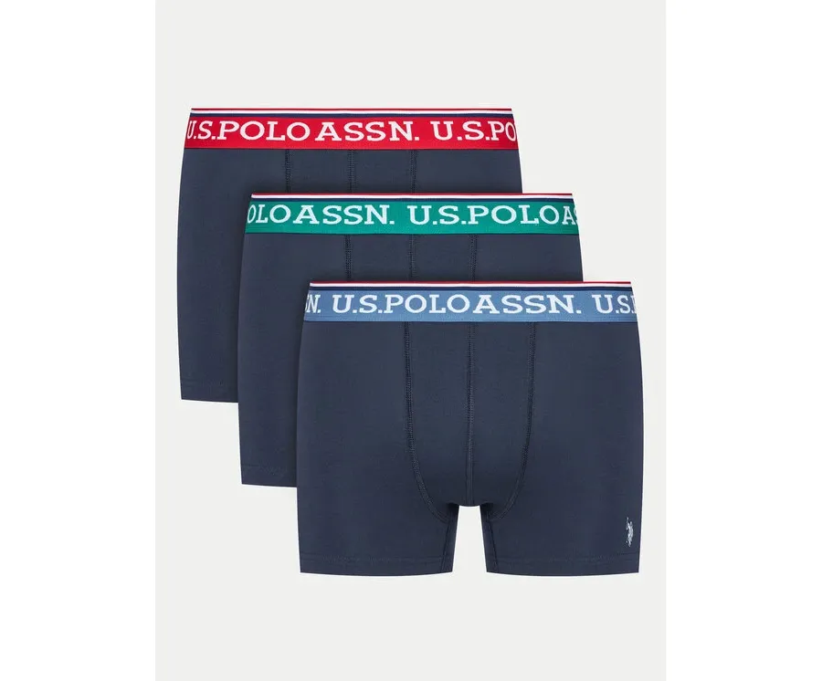 obrazek 1 U.S. Polo Assn. Komplet 3 par bokserek MUP4078 Granatowy