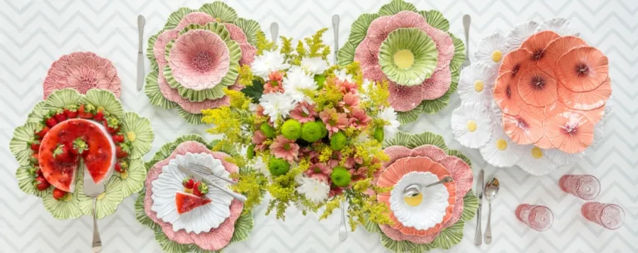 obrazek 2 Awangardowy talerz ceramiczny w stylu wiejskim - Bordallo Pinheiro
