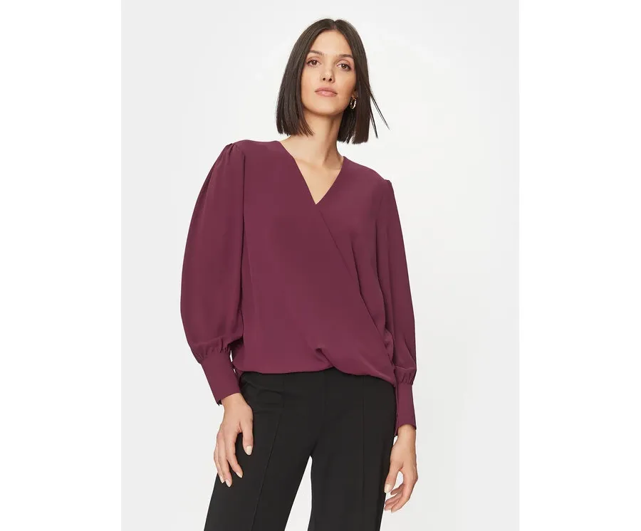 obrazek 1 Rinascimento Bluzka CFC0115342003 Bordowy Regular Fit