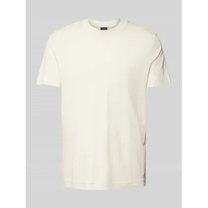 Zdjęcie T-shirt z prążkowanym, okrągłym dekoltem model ‘Carlon’