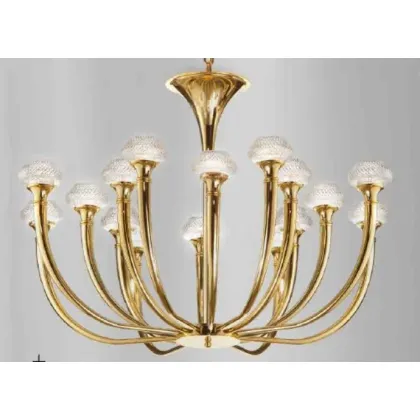 Zdjęcie Żyrandol z szesnastoma światłami z kryształowymi kloszami - Il Paralume Marina