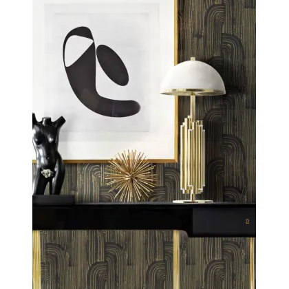 Zdjęcie Lampa nocna Andros z wyjątkowym abażurem z alabastru