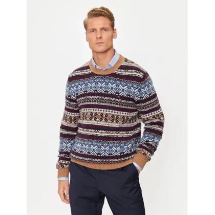 Zdjęcie Tommy Hilfiger Sweter MW0MW37026 Brązowy Regular Fit