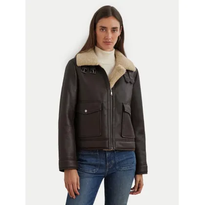 Zdjęcie LAUREN RALPH LAUREN Kurtka z imitacji skóry 297957530001 Brązowy Regular Fit