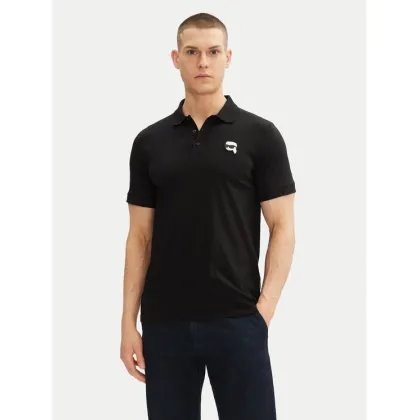 Zdjęcie KARL LAGERFELD Polo 745710 500224 Czarny Regular Fit