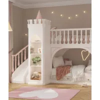 Picture A set of furniture for a children's room in the style of a fairy-tale castle