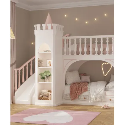 Zdjęcie Komplet mebli do pokoju dziecięcego w stylu bajkowego zamku