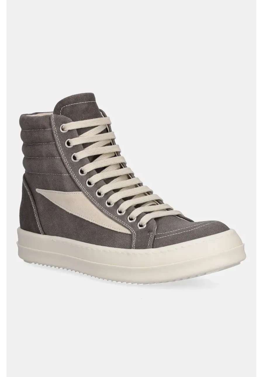 obrazek 1 Rick Owens Vintage High Sneaks kolor szary DS01E3810.CVSLVS