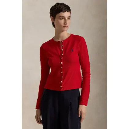 Zdjęcie Polo Ralph Lauren longsleeve damski kolor czerwony 211941175