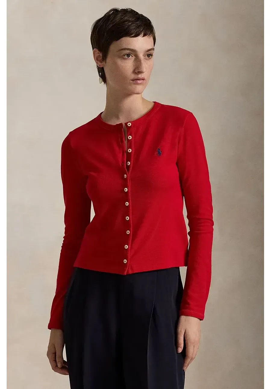 obrazek 1 Polo Ralph Lauren longsleeve damski kolor czerwony 211941175