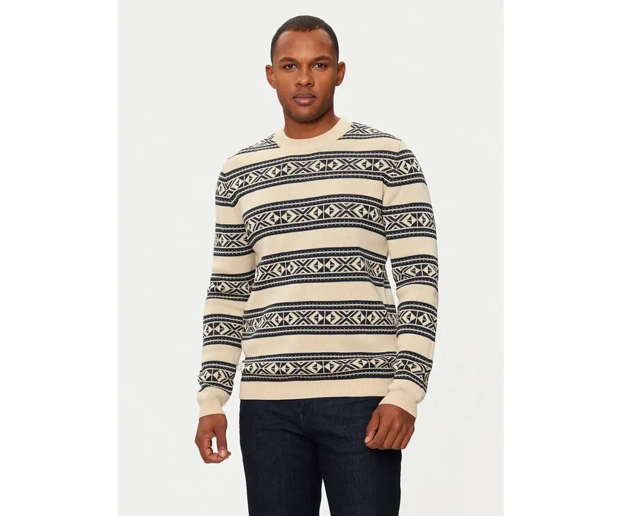 obrazek 1 Matinique Sweter Triton 30207482 Beżowy Regular Fit