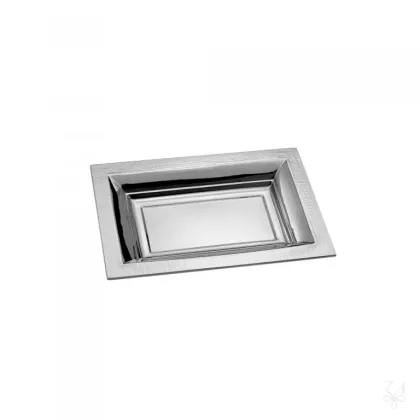 Picture A unique rectangular Cardinale basket made of silver - Zaramella Argenti