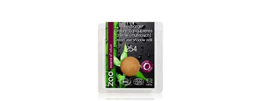 obrazek 1 ZAO Bamboo Cream Refill Cień do powiek 3 g Nr. 254 - Golden Bronze