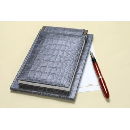 Zdjęcie Wyjątkowa skórzana podkładka na notatnik - 25x18x3,5 cm