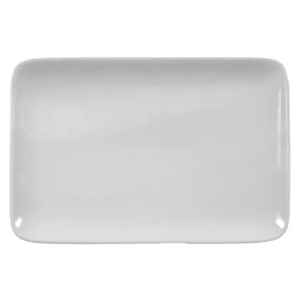 Zdjęcie Porcelanowy biały talerz na masło o nowoczesnym kształcie - Seltmann Weiden