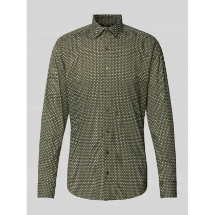 Zdjęcie Koszula biznesowa o kroju slim fit z listwą guzikową